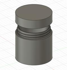 Jar & Jar Lid For CAMANDANTE C40 / Cap Adapter To Use TIMEMORE ChestNut C2/C3 Handle To COMANDANTE C40 3D Printer Model