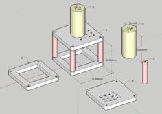 Smartphone Mounting Bar In A Milk Carton Container In A Toyota Car 3D Printer Model