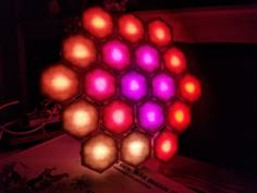 Hexalenses – Hexagonal Articulated LEDs Of Arbitrary Shape/Size 3D Printer Model