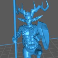 Wood-Elf Centaur 3D Printer Model