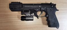 Airsoft KJW Beretta M9 Picatinny Rail & Compensator 3D Printer Model