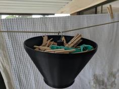 Hanging Peg Basket 3D Printer Model