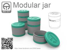 Modular Jar 3D Printer Model