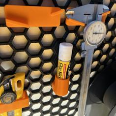 Glue Stick Holder For Honeycomb Wall 3D Printer Model