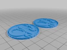 Mighty Morphin Power Rangers Power Coin Ornaments 3D Printer Model