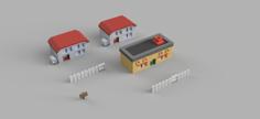 3D Printable Pallet Town [ Pokemon! ] 3D Printer Model