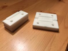 Reversible Flush Hinge 3D Printer Model