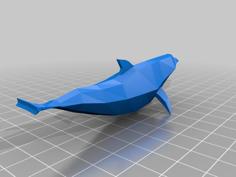 Low-Poly Dolphin 3D Printer Model