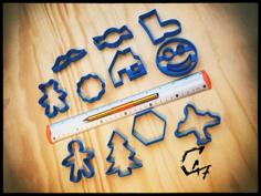 Christmas Cookie Cutters 3D Printer Model