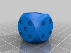 Rigged Dice V2.0 Dice 1-6 3D Printer Model