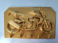 Kawasaki Golden Brick (key Rack) 3D Printer Model