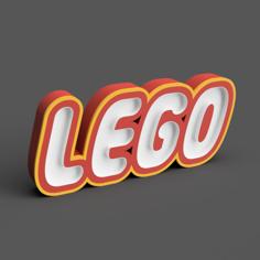 LEGO Logo Lightbox 3D Printer Model