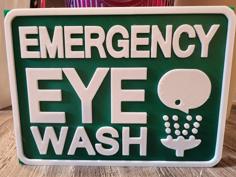 Emergency Eye Wash 3D Printer Model