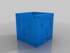 Mario Question Mark Box 150x150x150 3D Printer Model