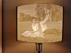 Lithophan Lampenhalter Für Fotos: 3:2 / 4:3 Fassungen: E14 / E27 3D Printer Model