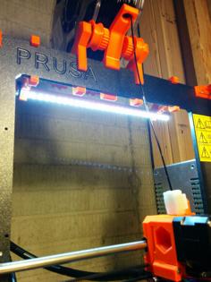 Prusa I3 Mk2 LED Light Bar 3D Printer Model