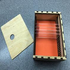 Laser Cut Microscope Slide Box