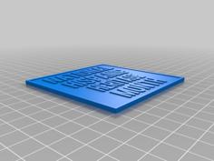 National Hispanic Heritage Month Sign 3D Printer Model