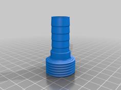 4 Inch Male Hose Adaptor To 16mil Hose Pressure Fit 3D Printer Model