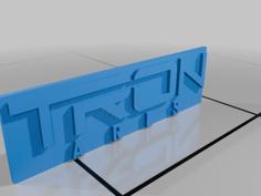 Tron Ares Logo Plate 3D Printer Model