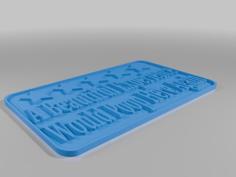 Funny Bathroom Sign 3D Printer Model