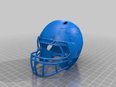 Patriots Football Helmet 3D Printer Model