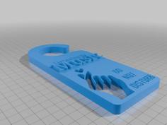 Music Do Not Disturb 3D Printer Model