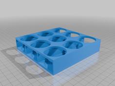 Stackable 10ml Tamiya Remixed, Added Bigger Holes (38mm) 3D Printer Model