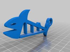 AI Shark Keychain 3D Printer Model