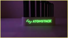 Tool Holder For Allen Keys With AtomStack Logo 3D Printer Model