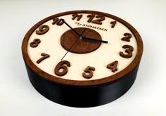 Laser Cut + 3d Print Clock 3D Printer Model