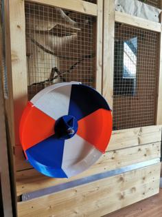 40cm Wall Mounted Hamster Wheel 3D Printer Model