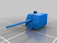 5″/54 (12.7 Cm) Mark 16 – Naval Gun 3D Printer Model