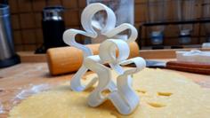 Gebäck-Ausstecher, Lebkuchenmann (die Wirklich Funktionieren) / Cookie Cutter, Gingerbread Man (which Really Work) 3D Printer Model