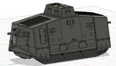 A7V- WW1 German Tank 3D Printer Model