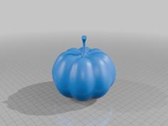 Pumpkin Shaped Decor With Hidden Compartment For Valuables (Requires Pausing During Print) MineeForm FDM 3D Print STL File 3D Printer Model