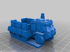 15mm Sci-Fi Space Junker War Truck 3D Printer Model