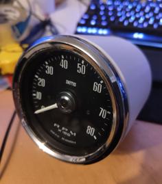 Slimmed 80mm Car Tachometer Gauge Pod 3D Printer Model