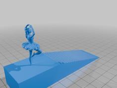 Ballerina Door Stopper 3D Printer Model