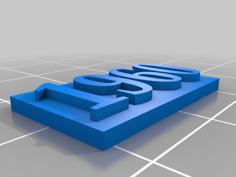 Nickel Display 3D Printer Model