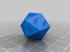 Elizabeths Dice 3D Printer Model