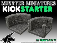 Curved Crypt Walls – KICKSTARTER Is LIVE! 3D Printer Model