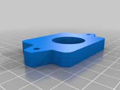 Push-lock Spacer 9mm Thick 3D Printer Model