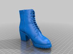 Leather Boots / Women Stiletto Shoes – 3D Scan – Remix 3D Printer Model