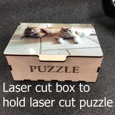 Laser Cut Box For Laser Cut Puzzle