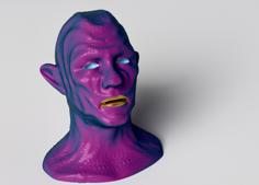 Alien Head Sculpt 1 3D Printer Model