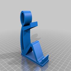 Phone Holder Man On A Stand 3D Printer Model