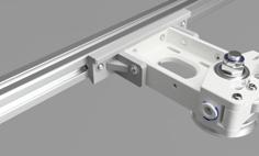 Bracket For Belted Extruder For 2020 Profile 3D Printer Model