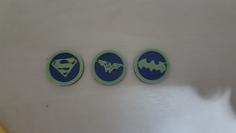 DC Comic Coins – Dual Color 3D Printer Model