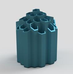 Hexagonal Pen Holder 3D Printer Model